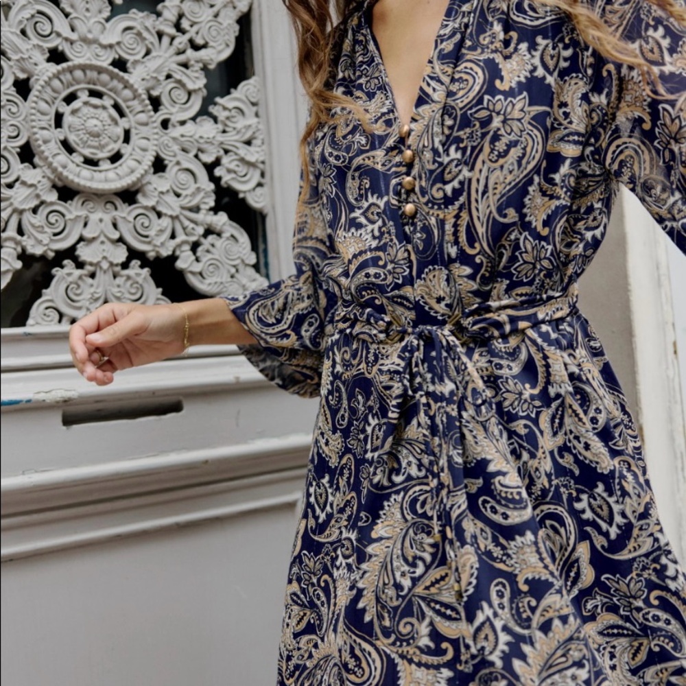 Zara size medium paisley dress